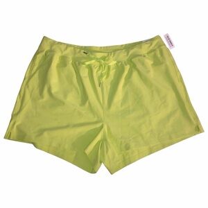 NWD Old Navy Neon Green High-Rise Powersoft Athletic Shorts (2X)